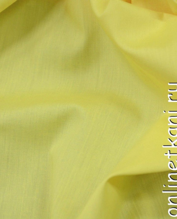 Ткань Хлопок Рубашечный 0699 цвет желтый картинка 2