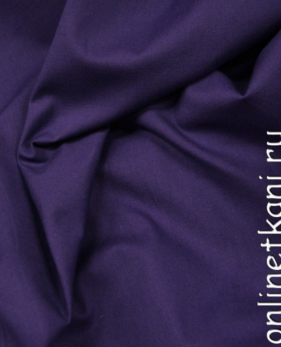 Ткань Хлопок Рубашечный 0710 цвет фиолетовый картинка 2