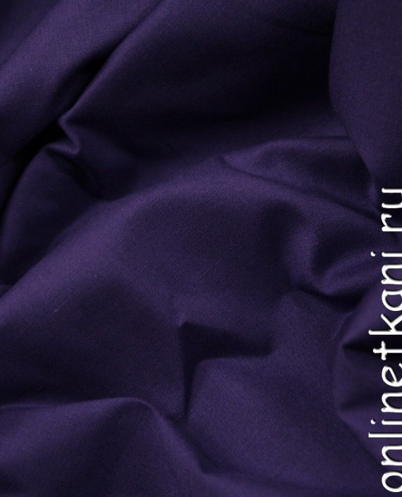 Ткань Хлопок Рубашечный 0710 цвет фиолетовый картинка 1