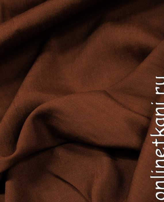 Ткань Хлопок Рубашечный 0712 цвет коричневый картинка