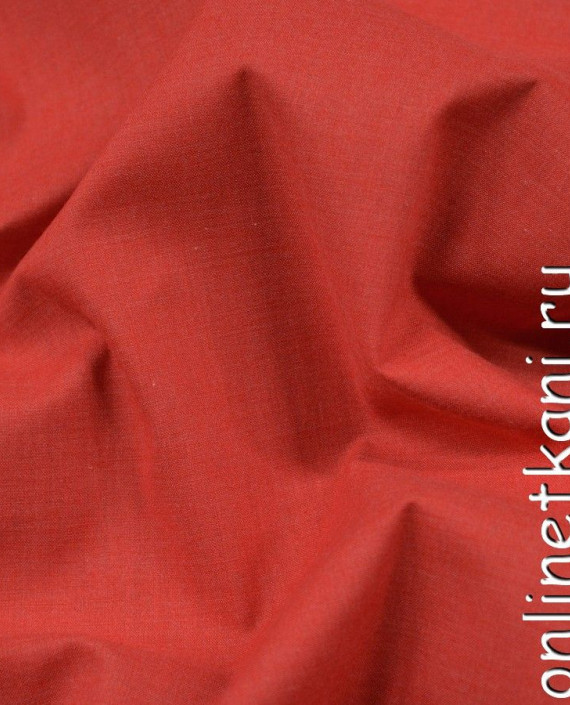 Ткань Хлопок Рубашечный 0724 цвет красный картинка