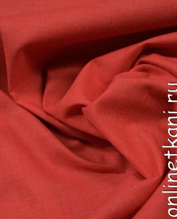 Ткань Хлопок Рубашечный 0724 цвет красный картинка 1