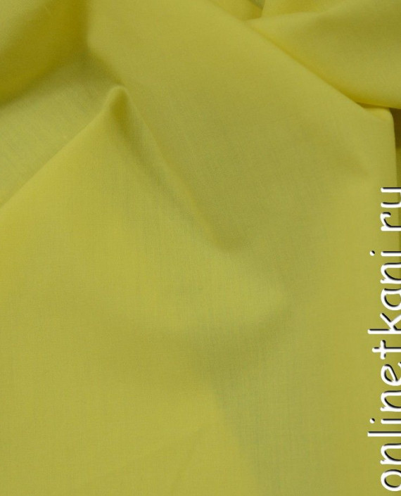 Ткань Хлопок Рубашечный 0725 цвет желтый картинка 2