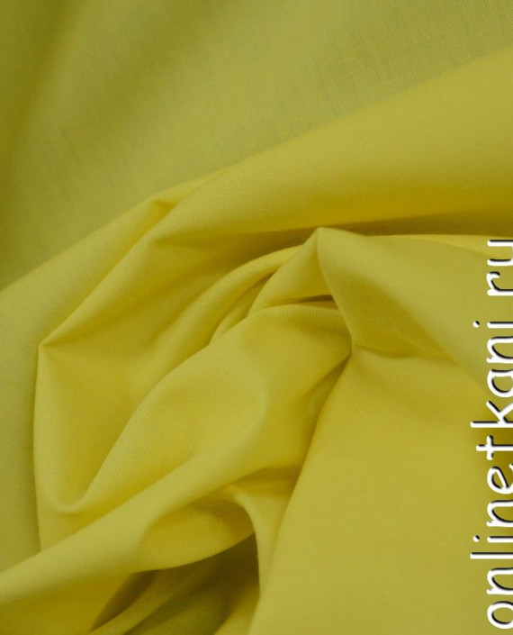 Ткань Хлопок Рубашечный 0725 цвет желтый картинка 1