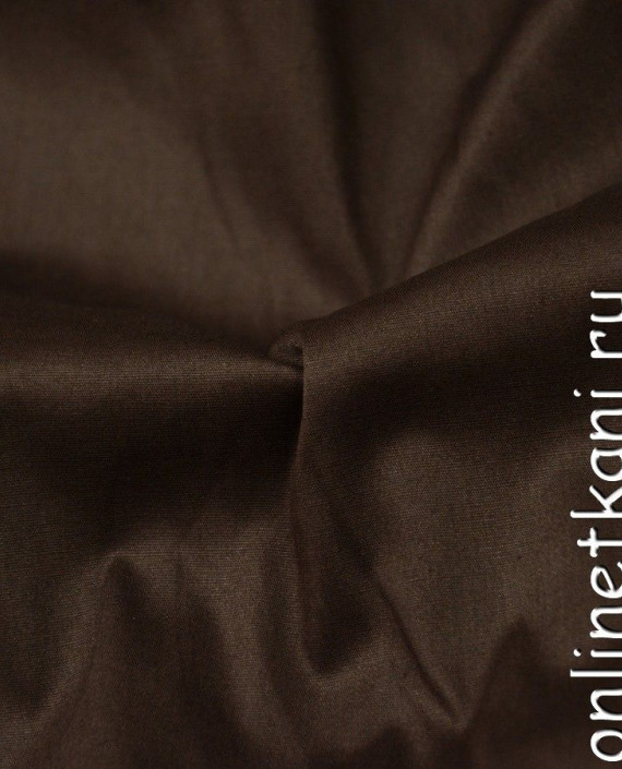 Ткань Хлопок Рубашечный 0727 цвет коричневый картинка