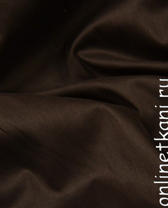 Ткань Хлопок Рубашечный 0727 цвет коричневый картинка 1