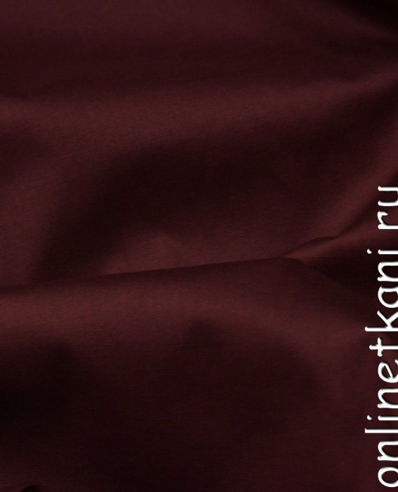 Ткань Хлопок Рубашечный 0729 цвет бордовый картинка 2