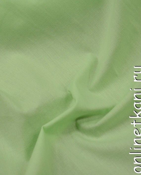 Ткань Хлопок Рубашечный 0734 цвет зеленый картинка