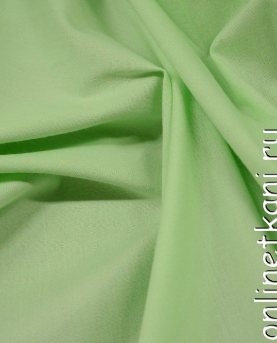 Ткань Хлопок Рубашечный 0734 цвет зеленый картинка 2