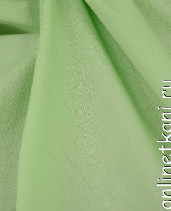 Ткань Хлопок Рубашечный 0734 цвет зеленый картинка 1