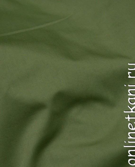 Ткань Хлопок Рубашечный 0737 цвет зеленый картинка