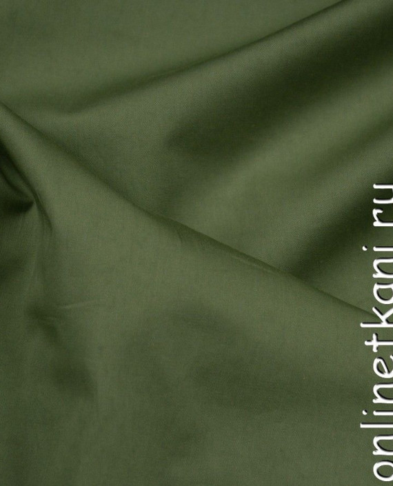 Ткань Хлопок Рубашечный 0737 цвет зеленый картинка 1