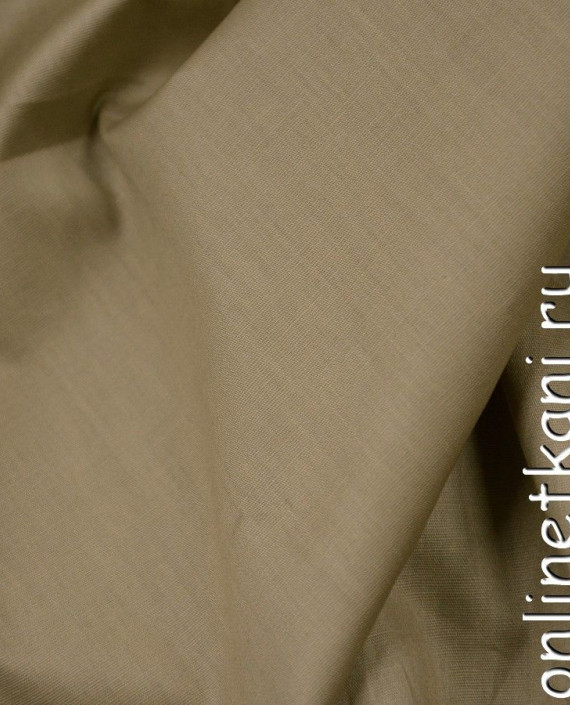 Ткань Хлопок Рубашечный 0743 цвет коричневый картинка 1