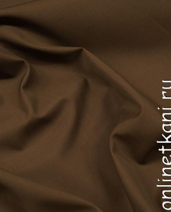Ткань Хлопок Рубашечный 0752 цвет коричневый картинка