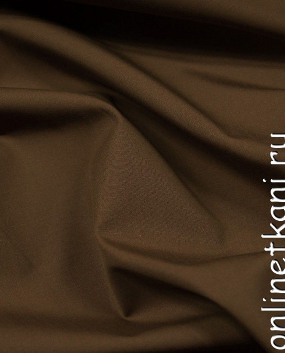 Ткань Хлопок Рубашечный 0752 цвет коричневый картинка 2