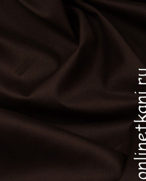 Ткань Хлопок Рубашечный 0754 цвет коричневый картинка 2