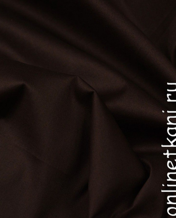 Ткань Хлопок Рубашечный 0754 цвет коричневый картинка 1
