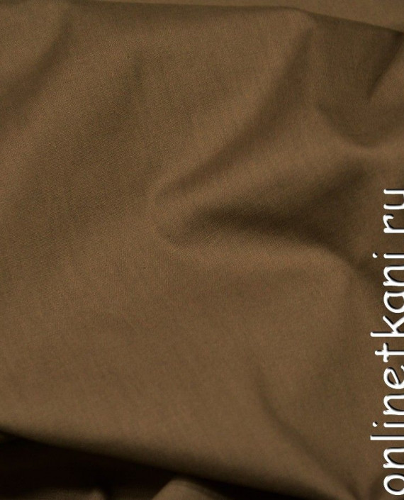 Ткань Хлопок Рубашечный 0756 цвет коричневый картинка