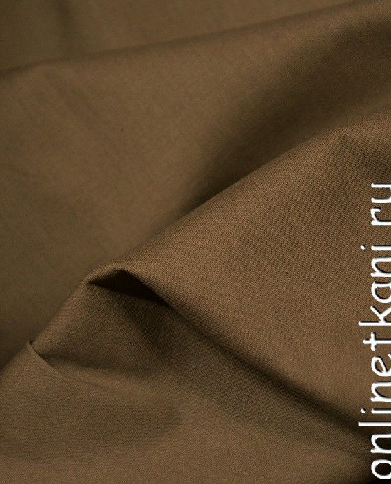 Ткань Хлопок Рубашечный 0756 цвет коричневый картинка 2