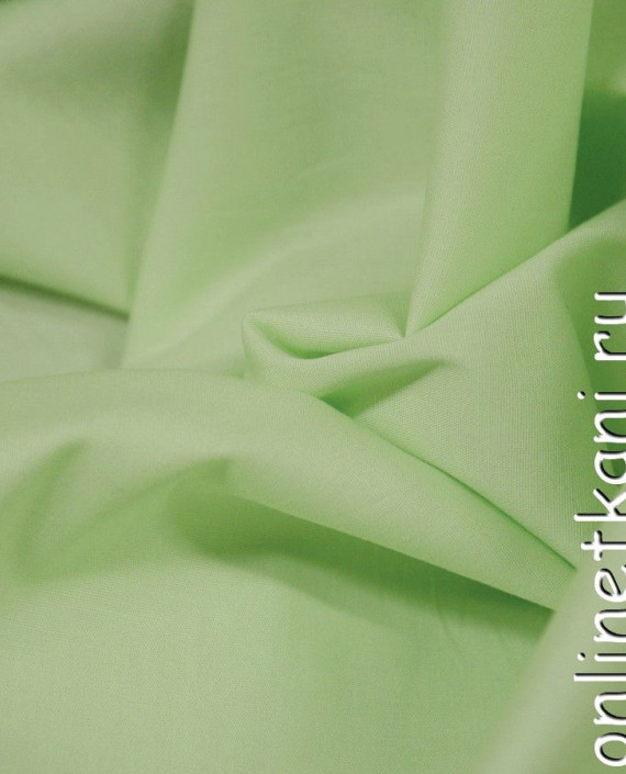 Ткань Хлопок Рубашечный 0757 цвет зеленый картинка 2