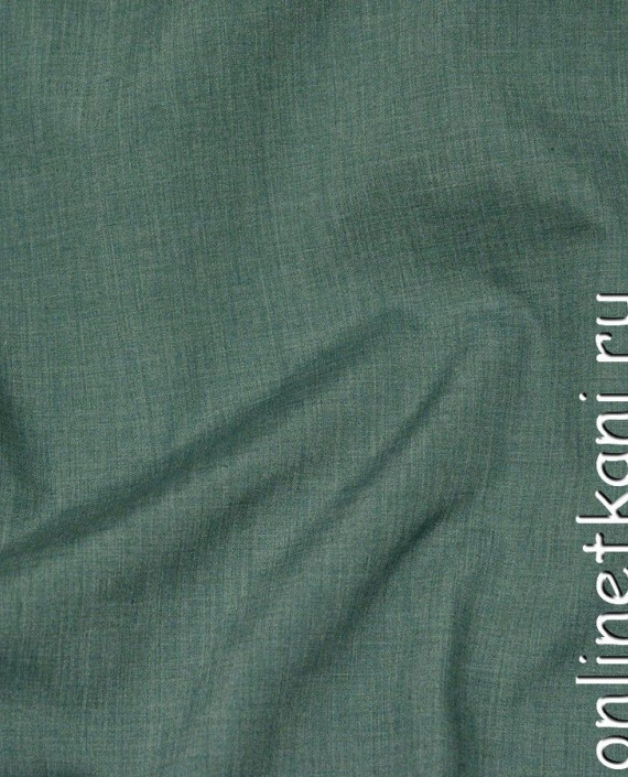 Ткань Хлопок Рубашечный 0890 цвет зеленый картинка