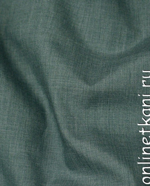 Ткань Хлопок Рубашечный 0890 цвет зеленый картинка 1