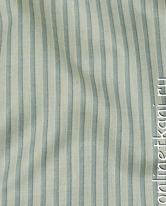 Ткань Хлопок Рубашечный 0892 цвет серый в полоску картинка