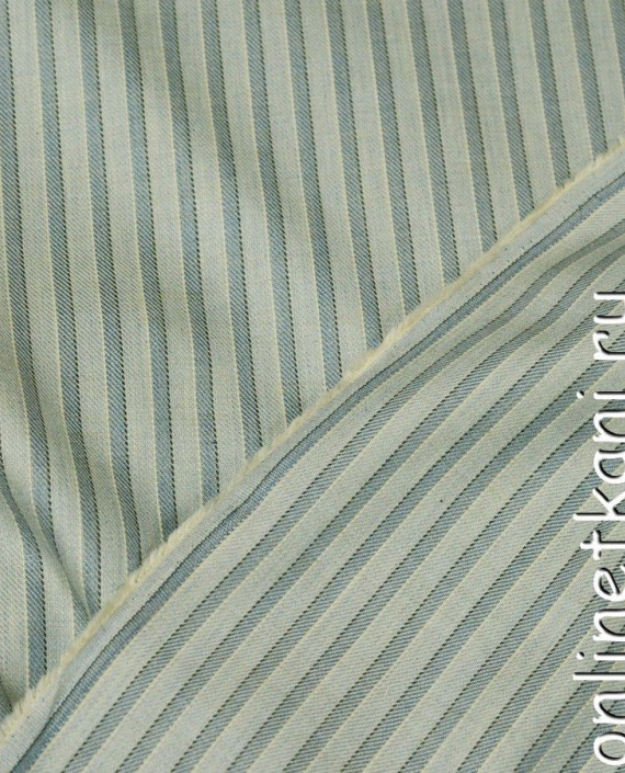 Ткань Хлопок Рубашечный 0892 цвет серый в полоску картинка 1