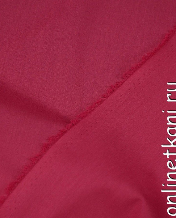 Ткань Хлопок Рубашечный 0896 цвет малиновый картинка 1