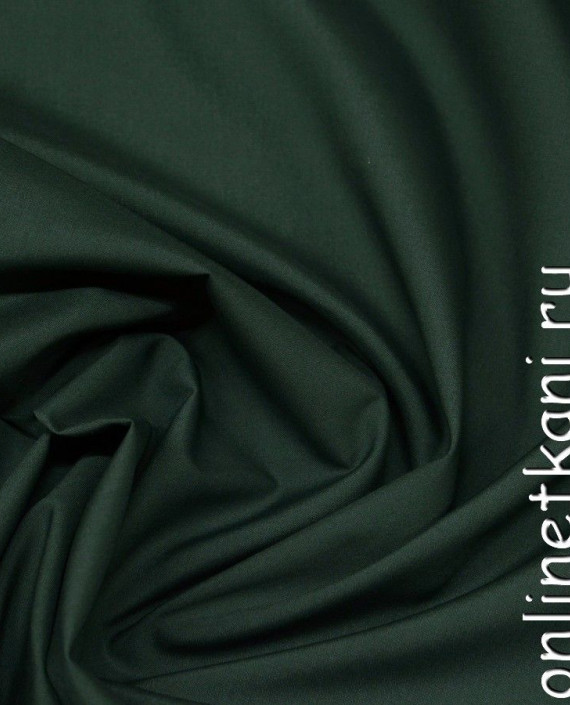 Ткань Хлопок Рубашечный 0902 цвет зеленый картинка 2