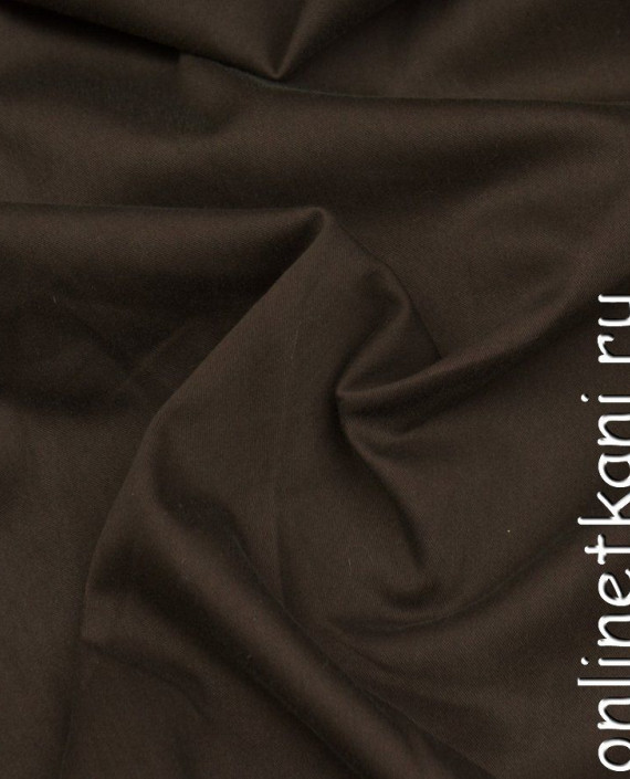 Ткань Хлопок Костюмный 1043 цвет коричневый картинка