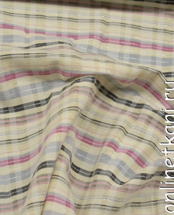 Ткань Рубашечная 0996 цвет айвори в полоску картинка