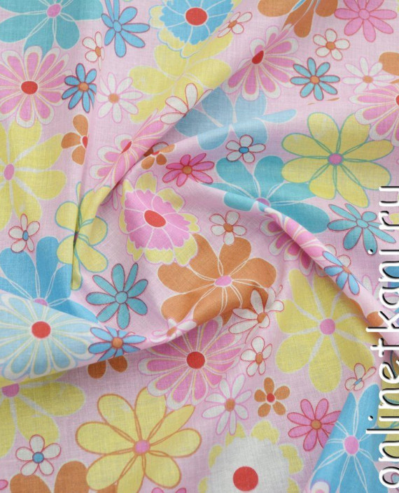 Ткань Хлопок Принтованный "Цветочные мечты" 1099 цвет разноцветный цветочный картинка