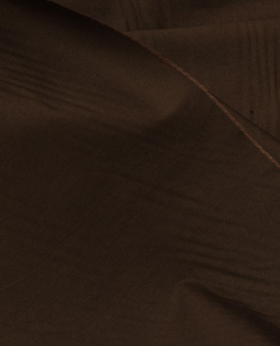 Ткань Хлопок Рубашечный 1128 цвет коричневый картинка 2