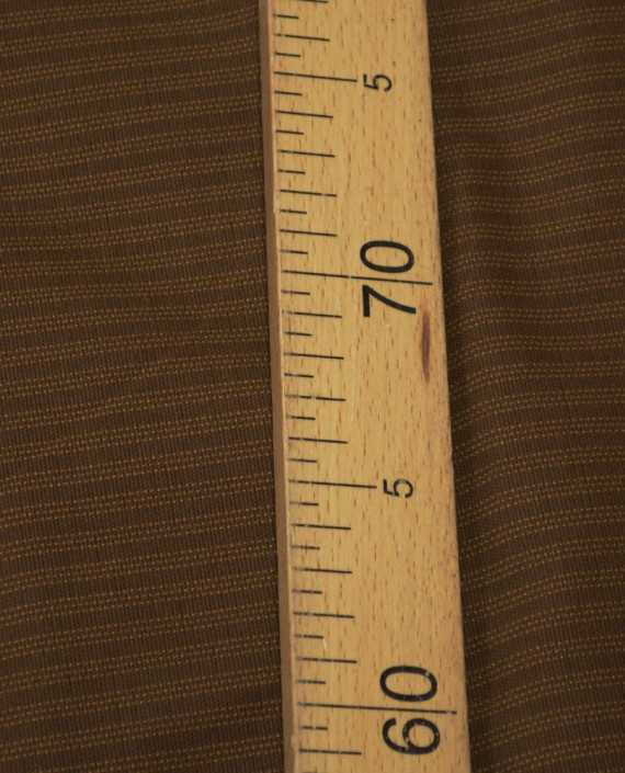 Ткань Хлопок Костюмный 1193 цвет коричневый в полоску картинка 1