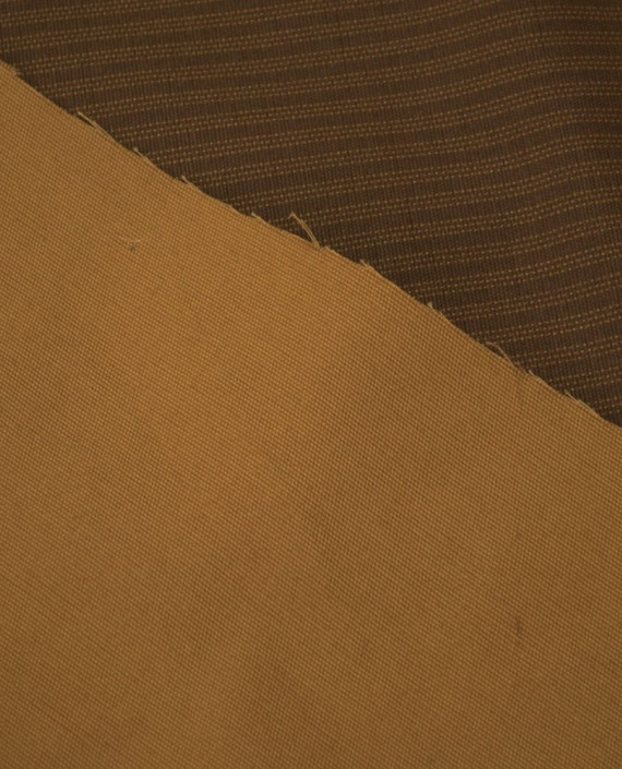 Ткань Хлопок Костюмный 1193 цвет коричневый в полоску картинка 2