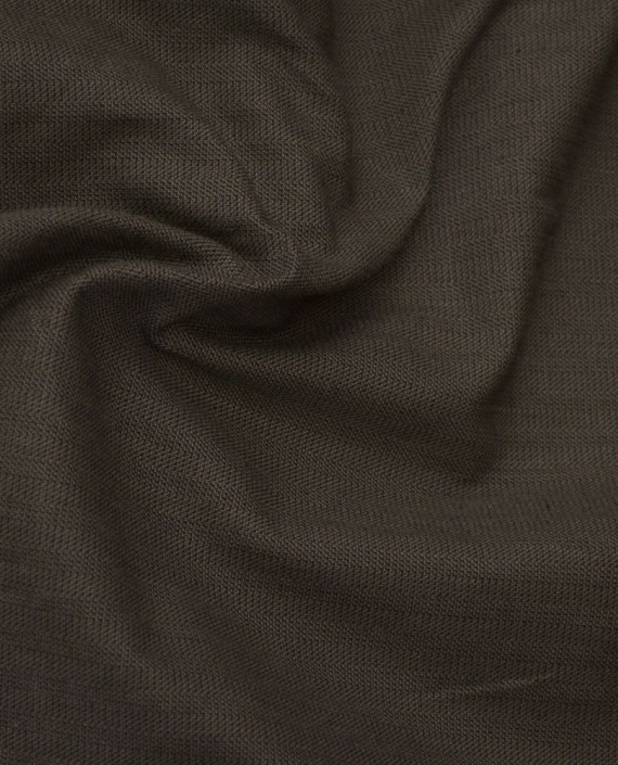 Ткань Хлопок Костюмный 1245 цвет коричневый картинка 2