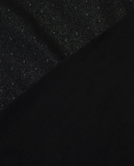 Ткань Хлопок Принтованный 1346 цвет черный в горошек картинка 2