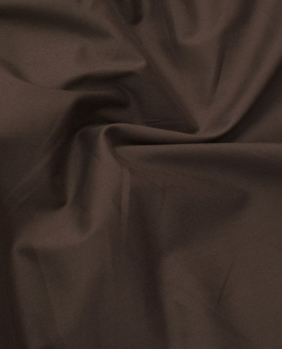 Ткань Хлопок Рубашечный 1384 цвет коричневый картинка 1
