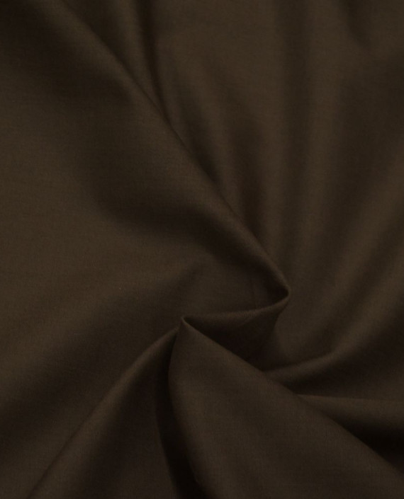 Ткань Хлопок Рубашечный 1390 цвет коричневый картинка 1