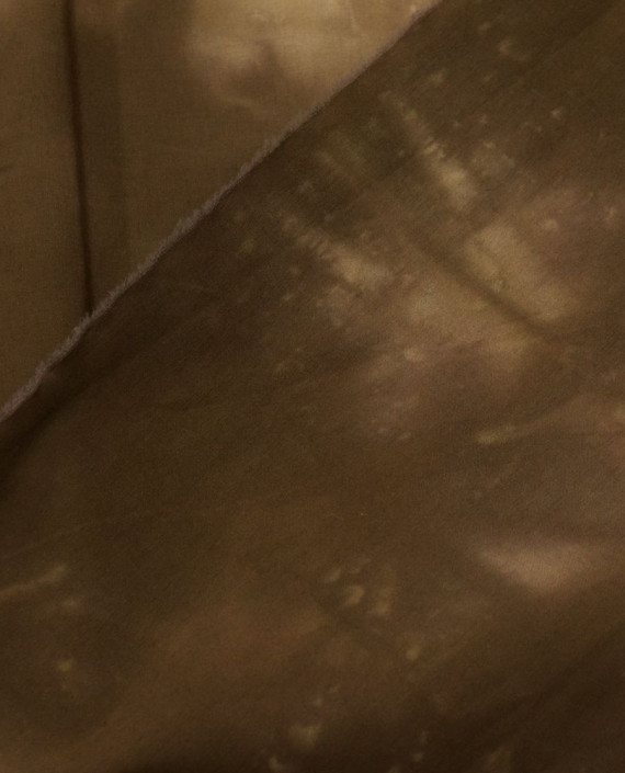 Ткань Хлопок Рубашечный 1419 цвет коричневый абстрактный картинка 1