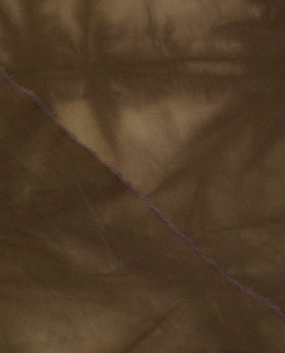 Ткань Хлопок Рубашечный 1434 цвет коричневый абстрактный картинка 1
