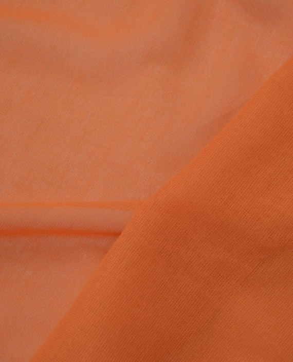 Ткань Хлопок Рубашечный 1469 цвет оранжевый картинка 2