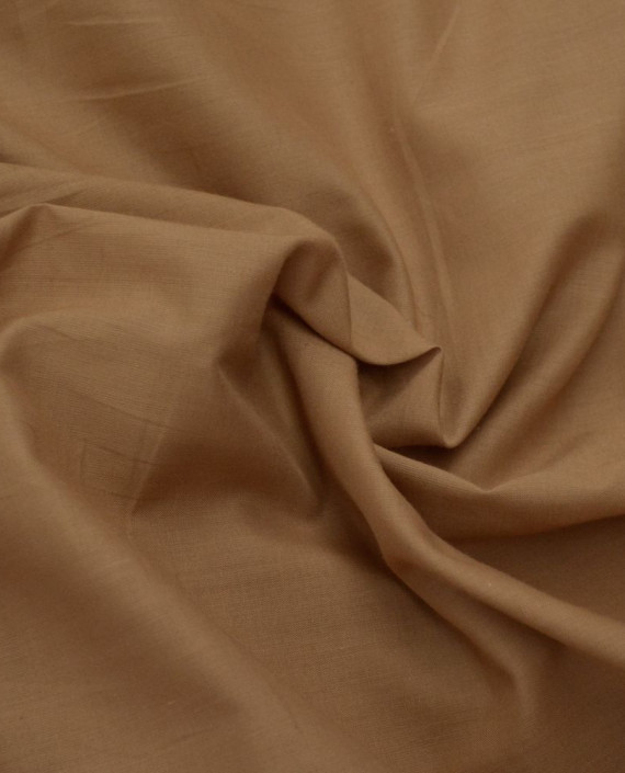 Ткань Хлопок Рубашечный 1470 цвет коричневый картинка 2