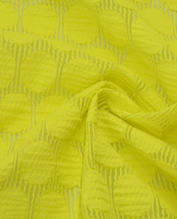 Ткань Хлопок Рубашечный 1480 цвет желтый в горошек картинка