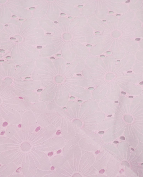 Ткань Хлопок Рубашечный 1494 цвет розовый цветочный картинка 1