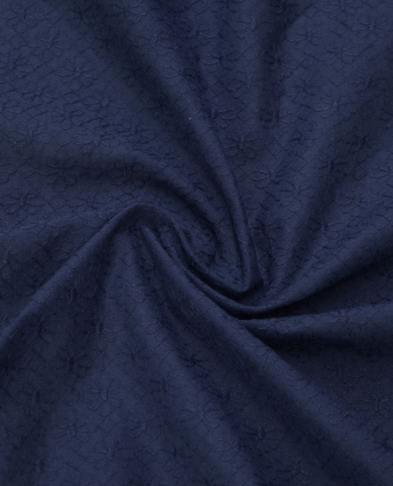Ткань Хлопок Рубашечный 1507 цвет синий картинка