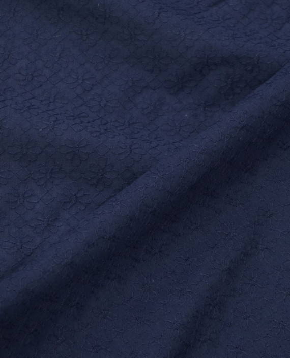Ткань Хлопок Рубашечный 1507 цвет синий картинка 2