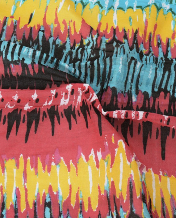 Ткань Хлопок Рубашечный 1517 цвет разноцветный абстрактный картинка