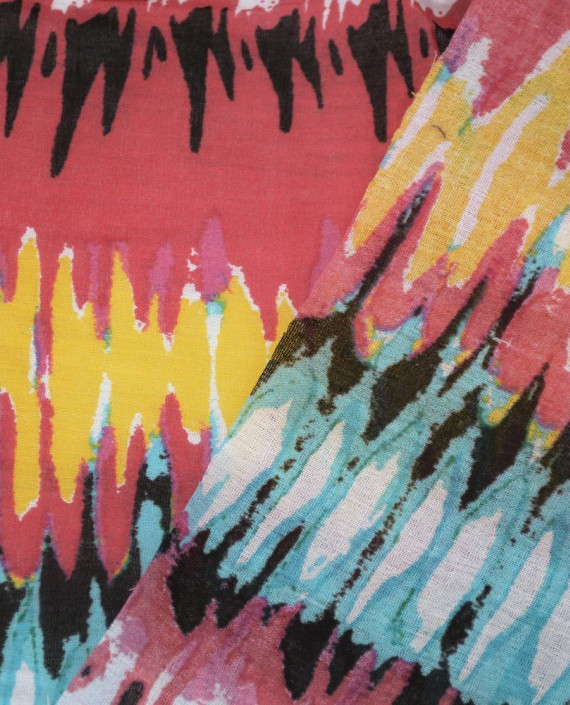 Ткань Хлопок Рубашечный 1517 цвет разноцветный абстрактный картинка 1